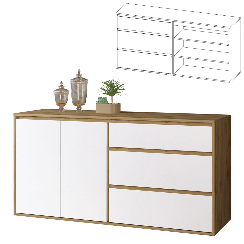 Нітро Софт - Комод 2Д/3Ш/