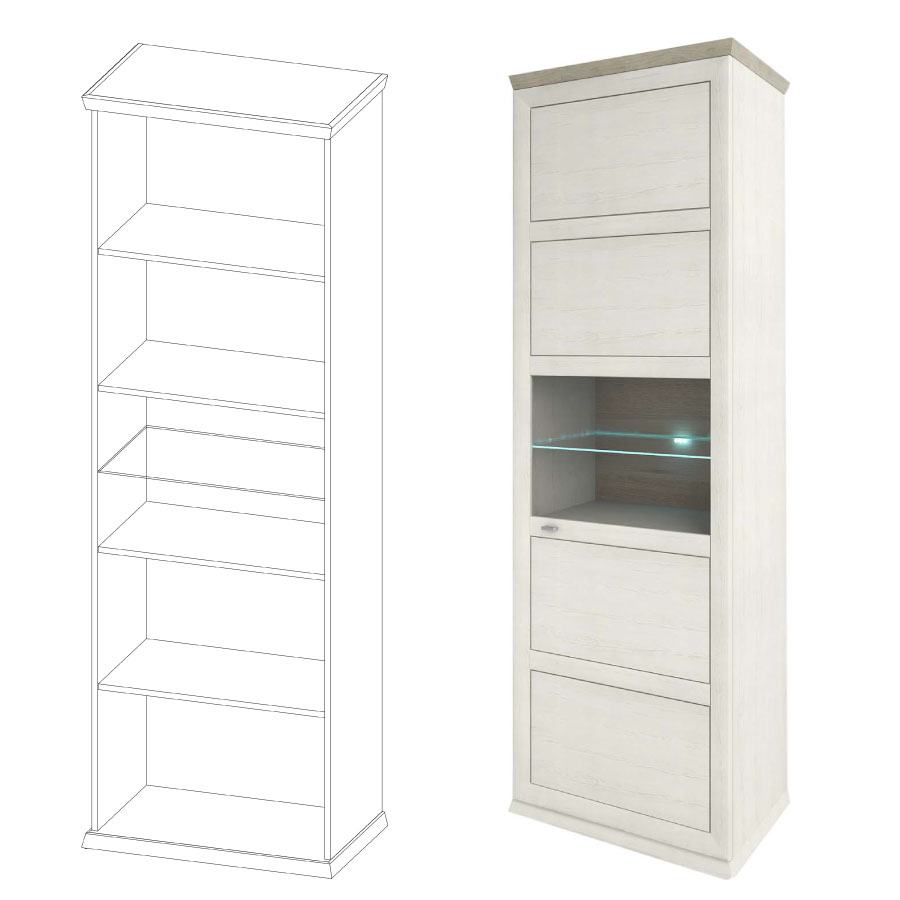 Вітальня Орегон – Пенал 696 1Д (01)