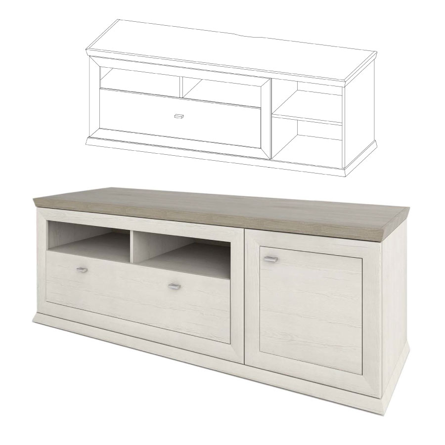 Вітальня Орегон – Тумба ТВ 1502 1Д/1Ш (02)