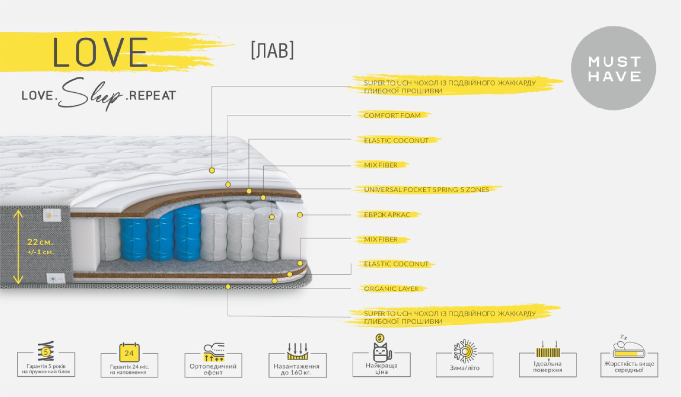 Матрац ЛАВ [LOVE]