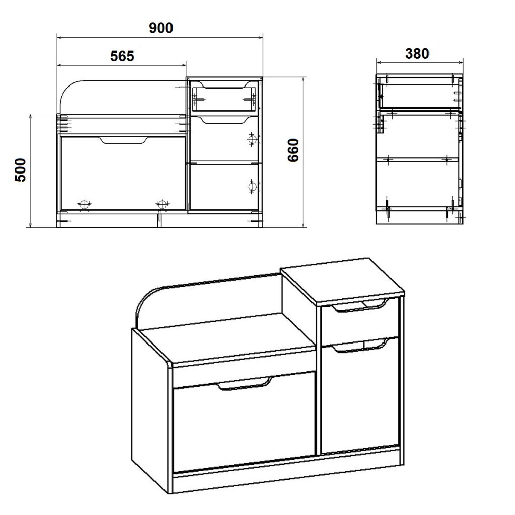 Тумба взуттєва ТО-12