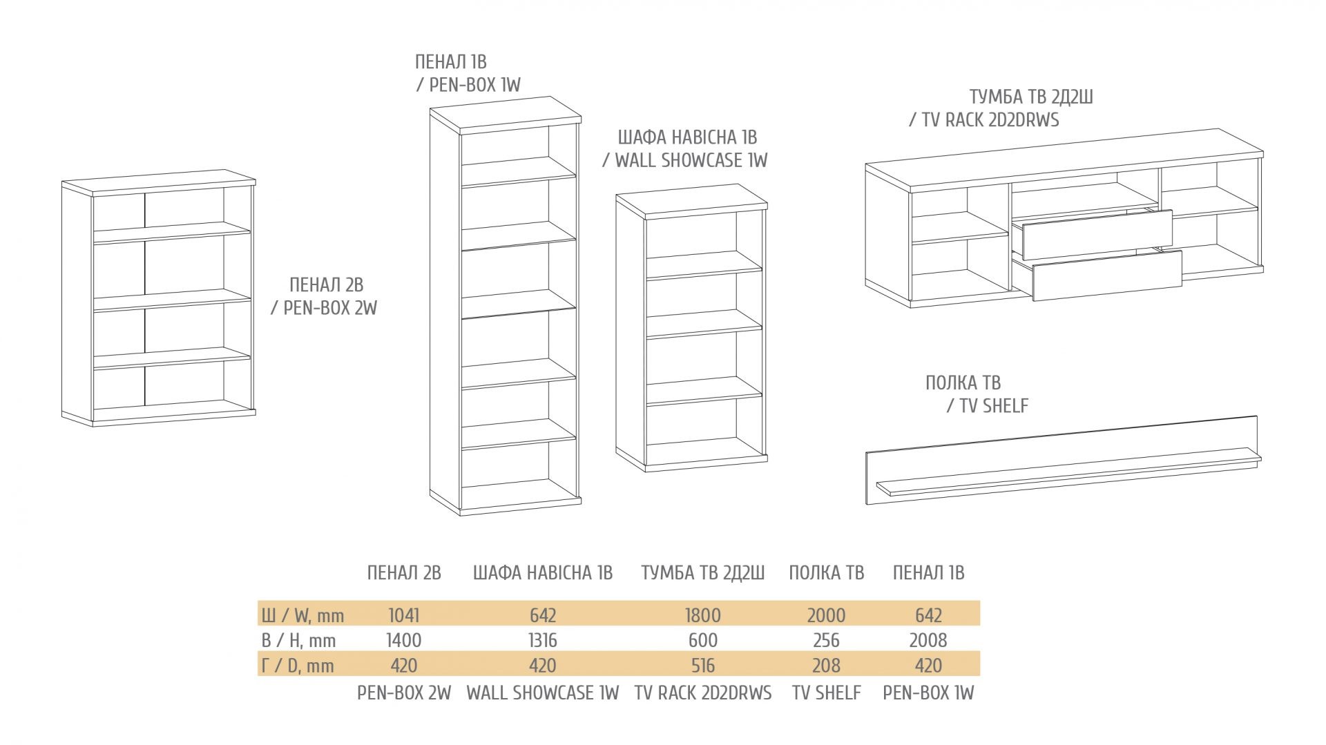 Стінка "Бруклін"