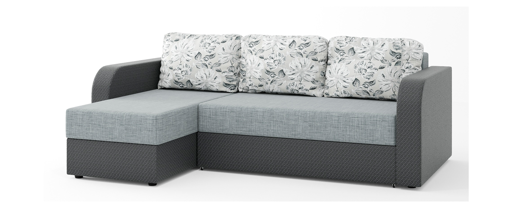 2-COM-DKU-Grey-09-Dk-Grey-06-Silvia-grey-06 Кутовий диван "єврокнижка" викотний Балтика