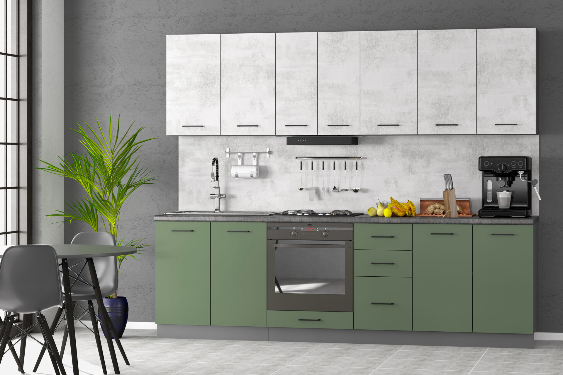 gamma_dsp_kompl_mal_zel_beton_tefra_v_inter Модульна кухня ГАММА (ДСП ФАСАДИ)