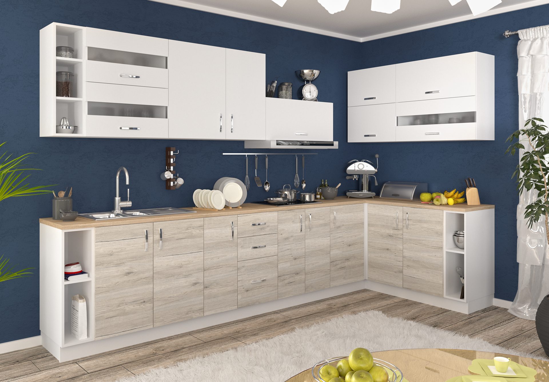 gamma_dsp_kitch_kompl_white_sanremo_shtdk_bil_v_inter Модульна кухня ГАММА (ДСП ФАСАДИ)