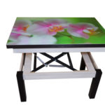 Стіл-трансформер Флай зі шклом