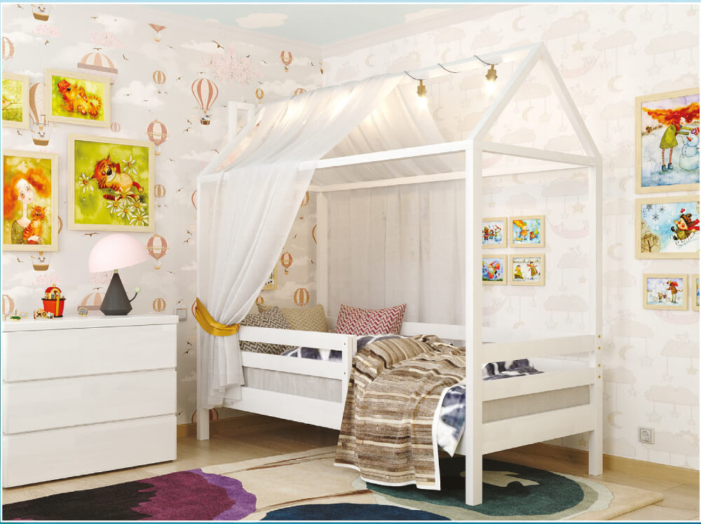 Дитяче ліжко Хатинка Джеррі / Cottage Jerry