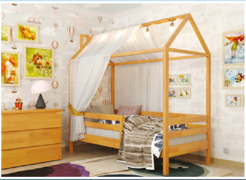 Дитяче ліжко Хатинка Джеррі / Cottage Jerry