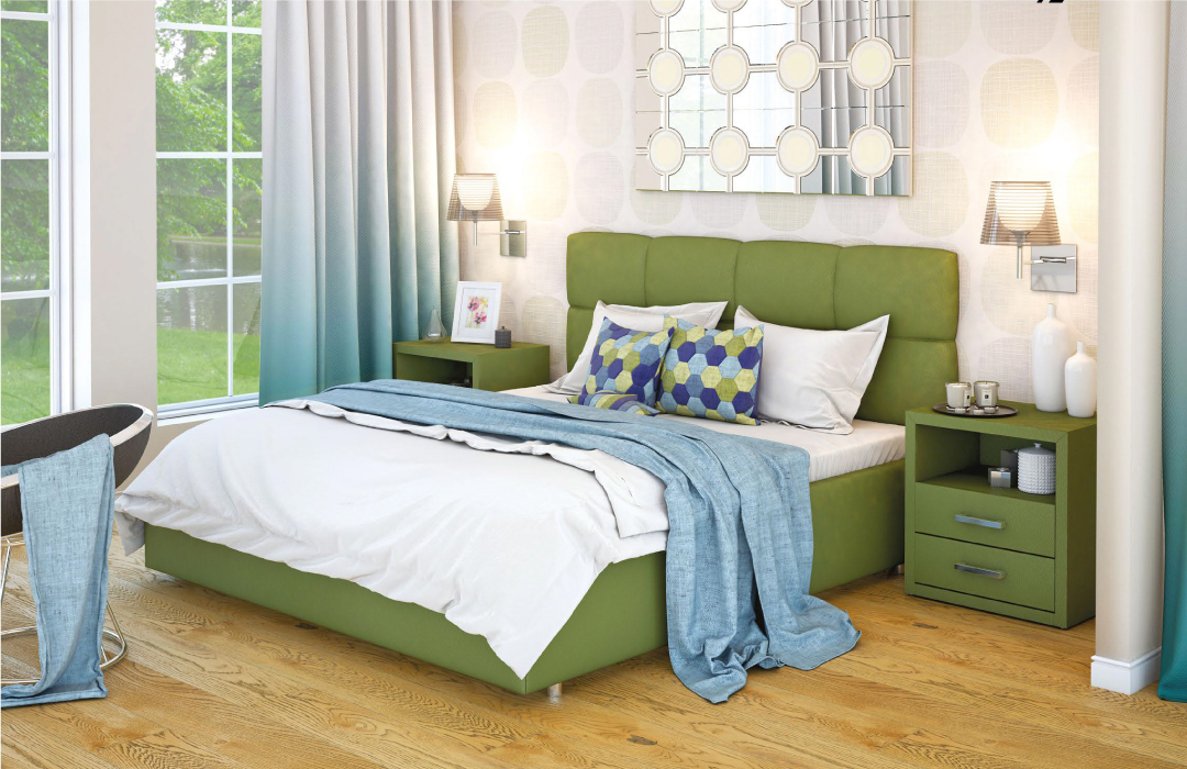 top-meblidlyavas-lishko-mileia Ліжко двоспальне у м'якій оббивці Остін