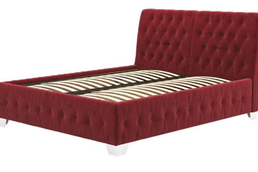 Ліжко двоспальне у м'якій оббивці Октавія