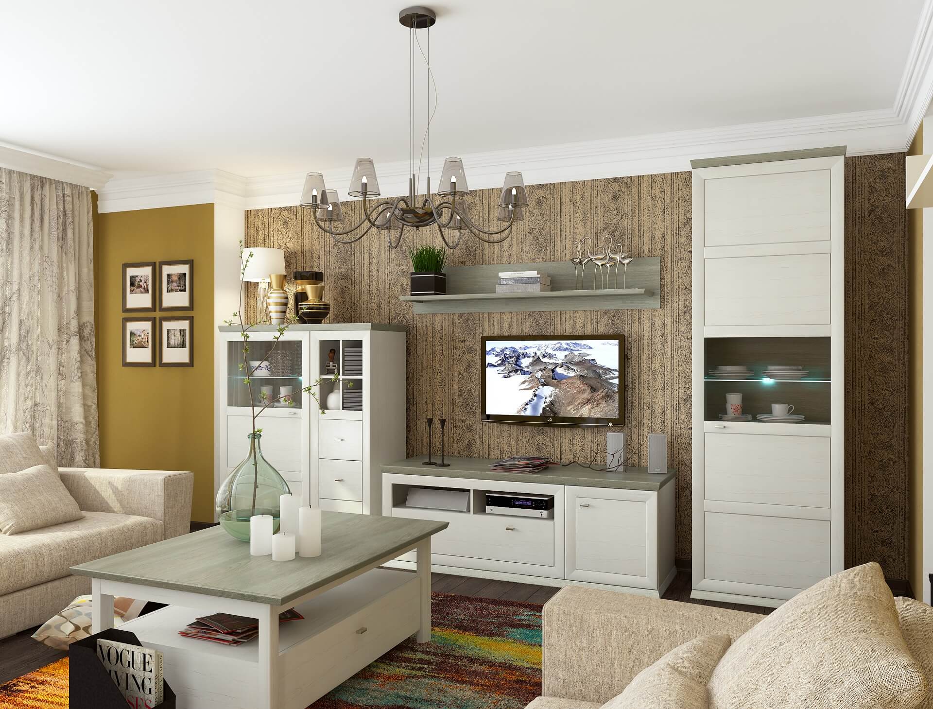 Модульні меблі вітальні Орегон