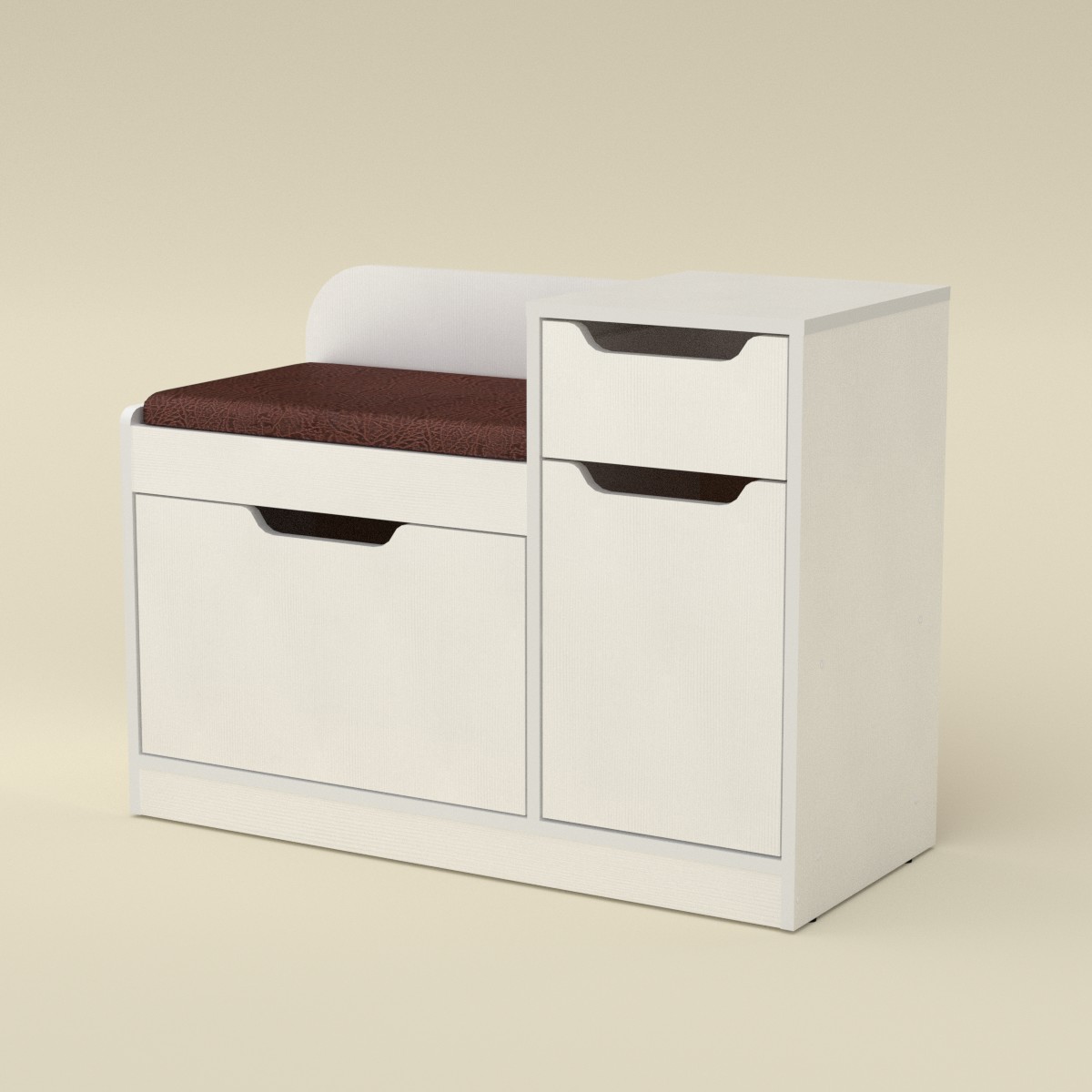 Kompanit tubba pid vzuttia TO-12-alba_bronza Тумба взуттєва ТО-12