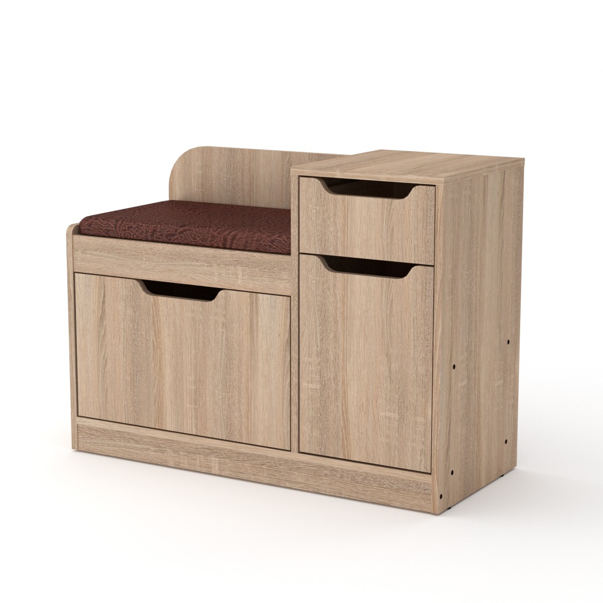 Kompanit tubba pid vzuttia TO-12_dub Тумба взуттєва ТО-12