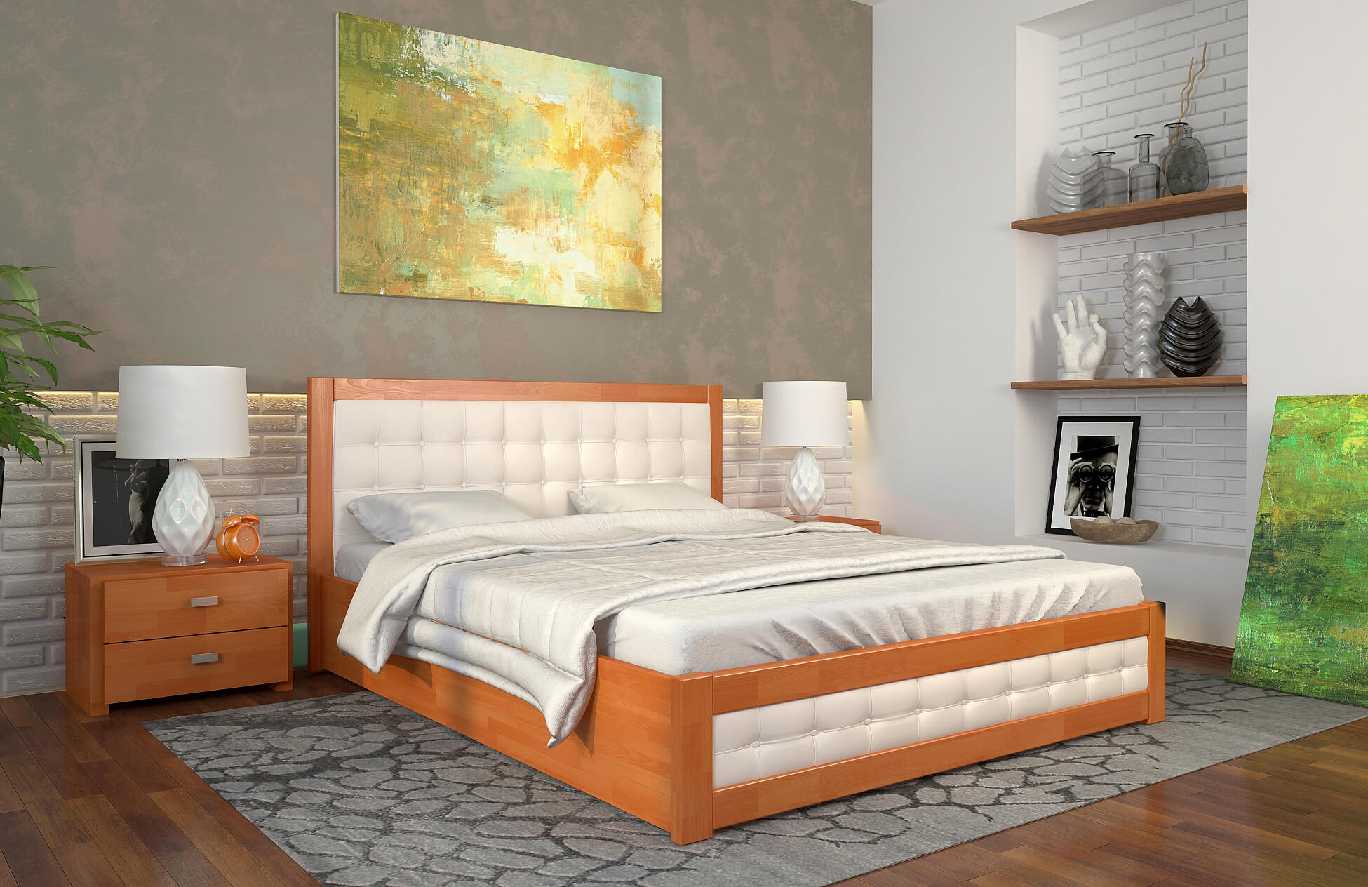 рената-д-ольха Двоспальне ліжко Рената Д