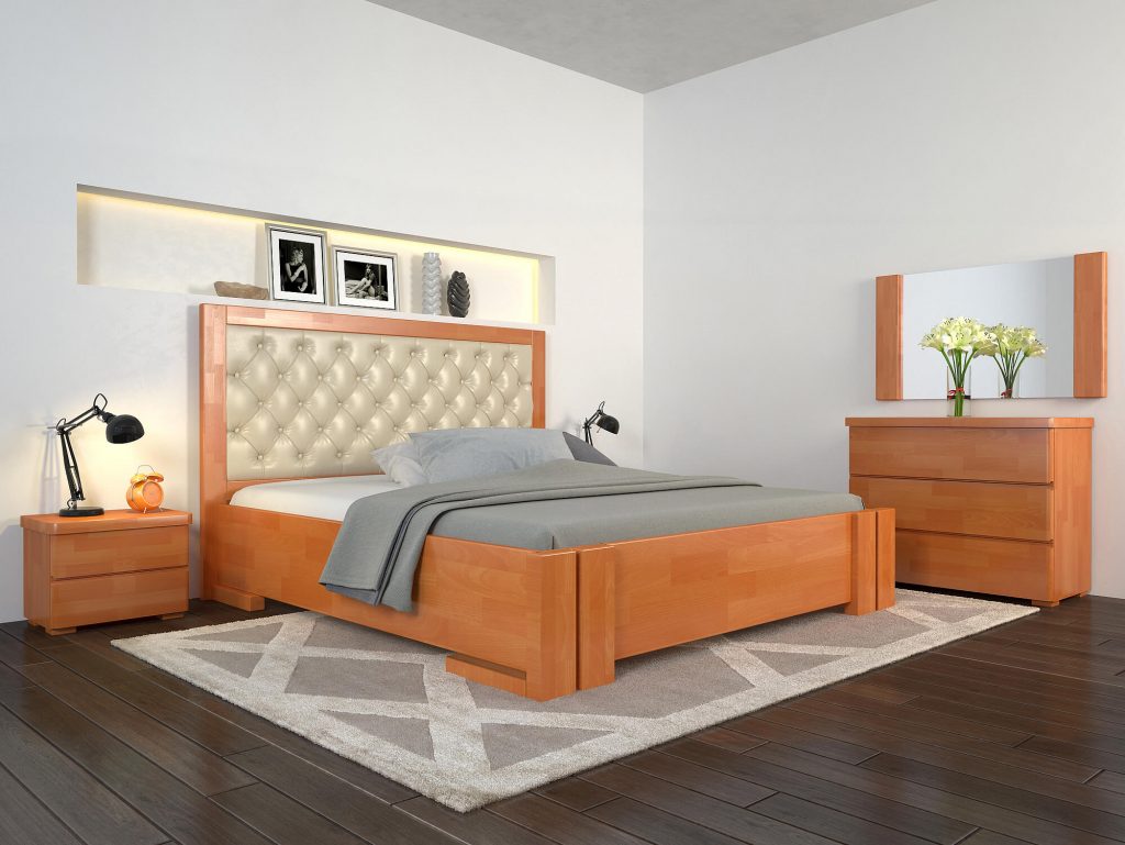 Двоспальне ліжко Амбер