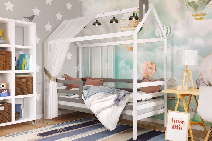 Дитяче ліжко Хатинка Том