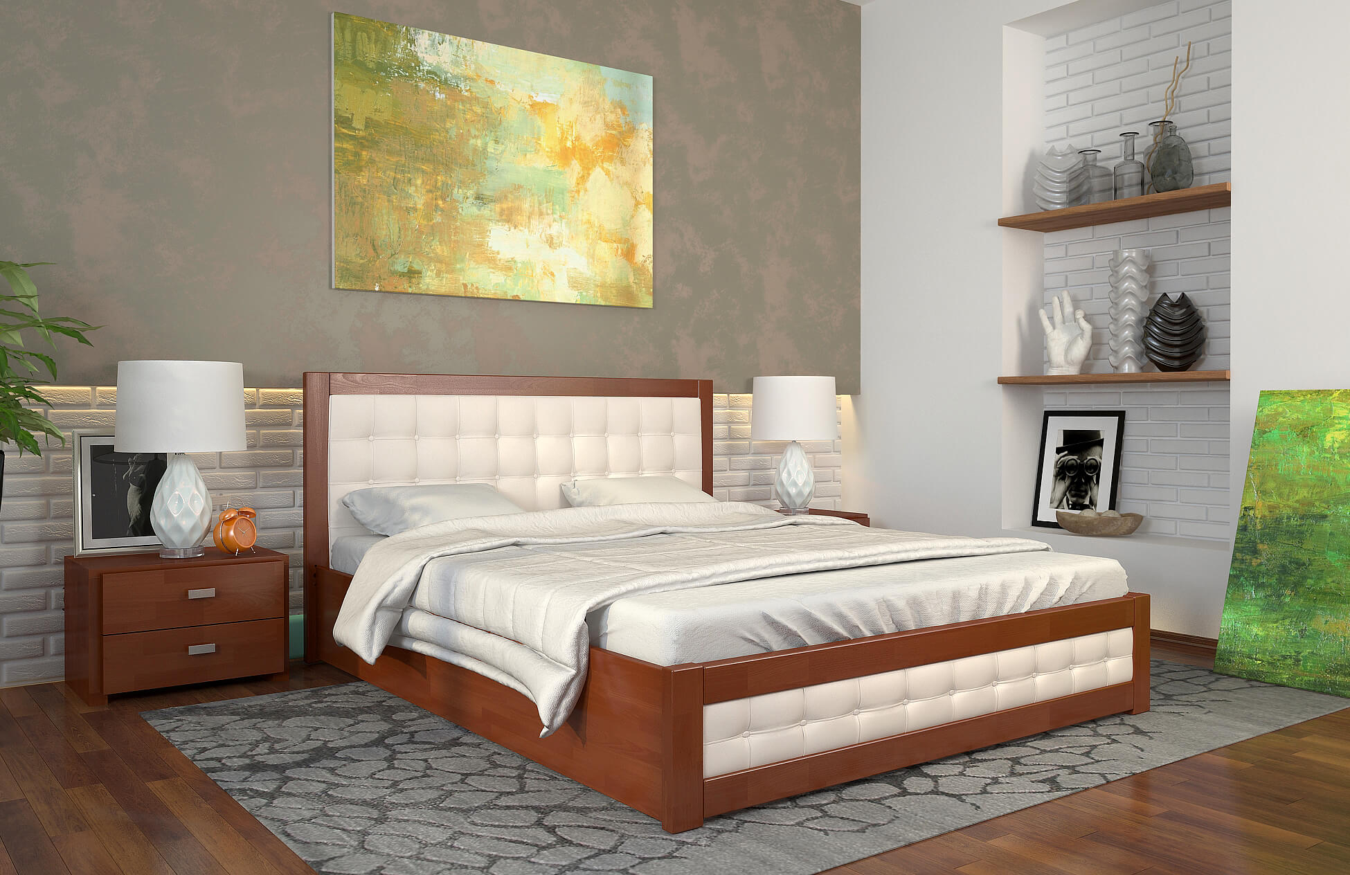 рената-д-яблоня-локарно Двоспальне ліжко Рената Д