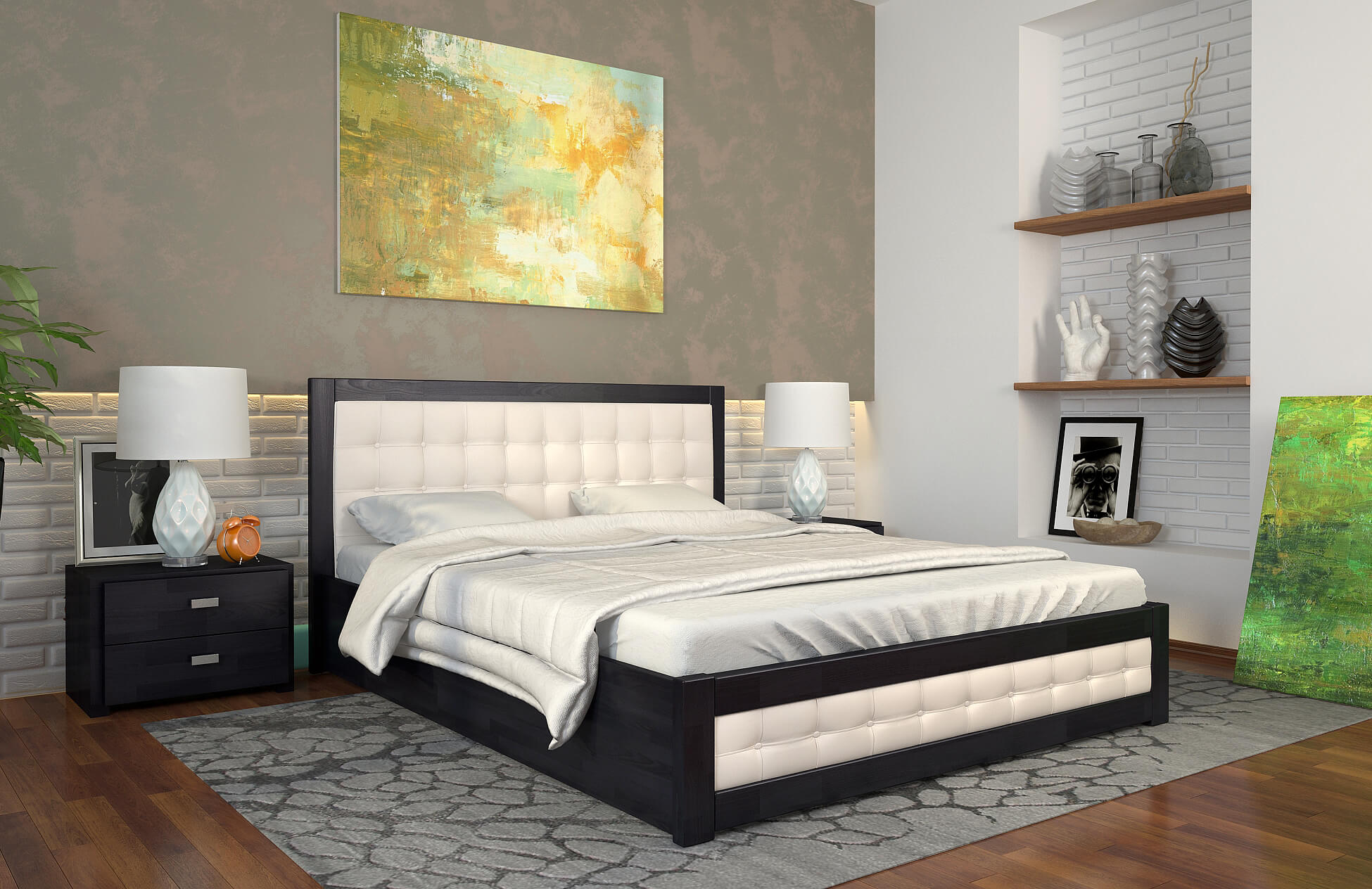 рената-д-венге Двоспальне ліжко Рената Д