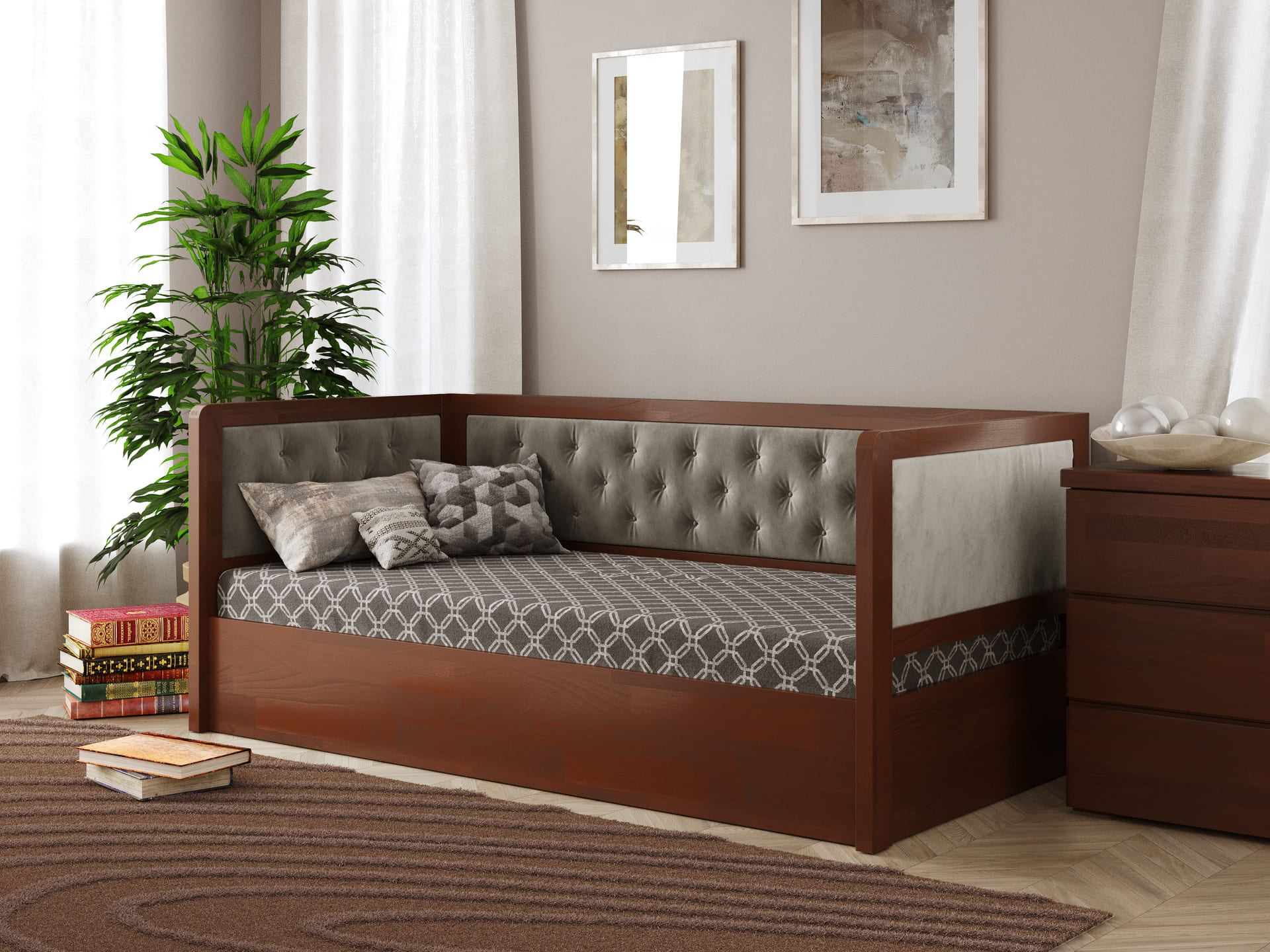 Немо Люкс М Яблоня_Р21 Дитяче ліжко Немо люкс М