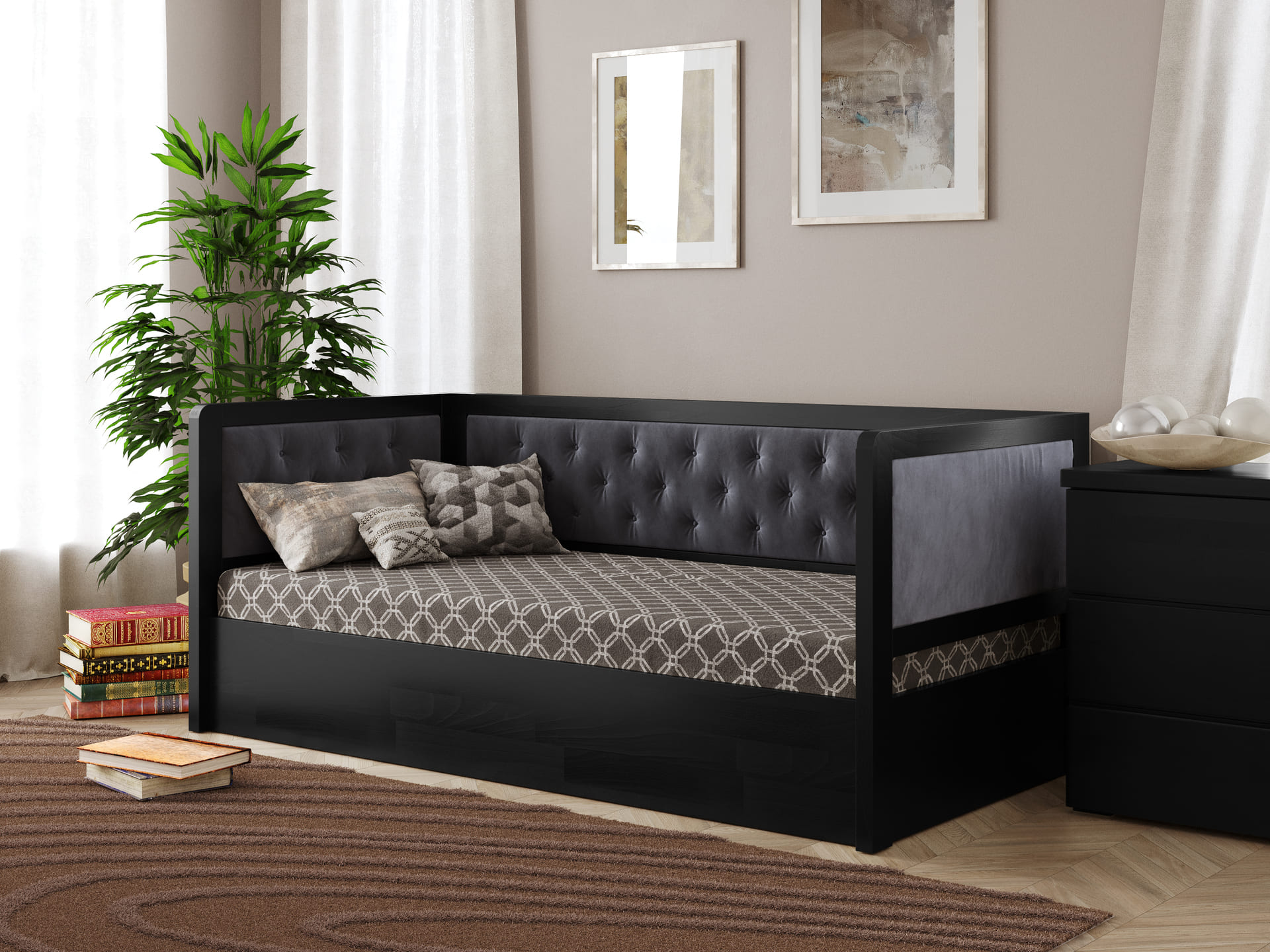 Немо Люкс М Венге_Р80 Дитяче ліжко Немо люкс М