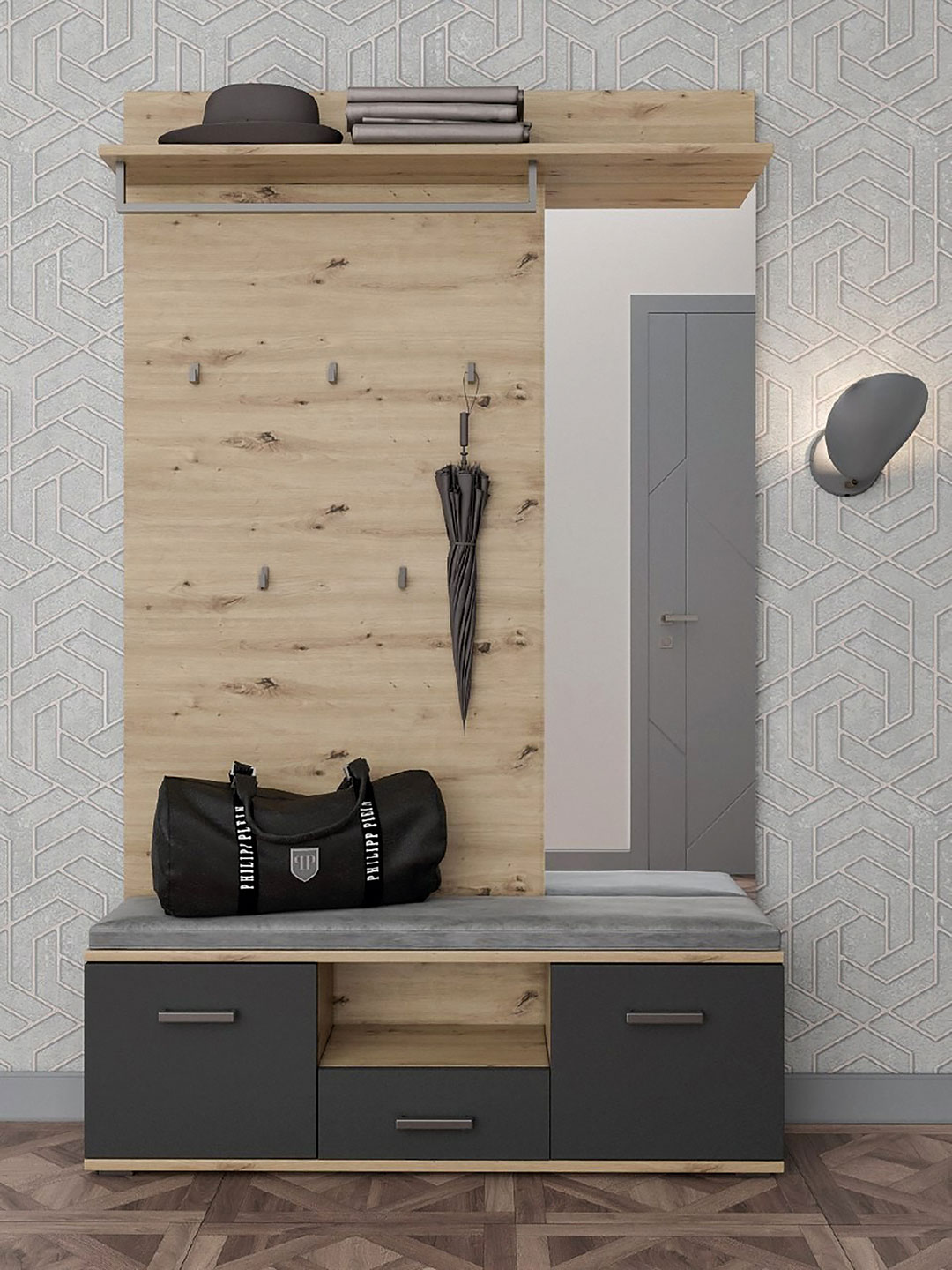 svit mebliv -perelpokij bruna artyzan Передпокій БРУНА