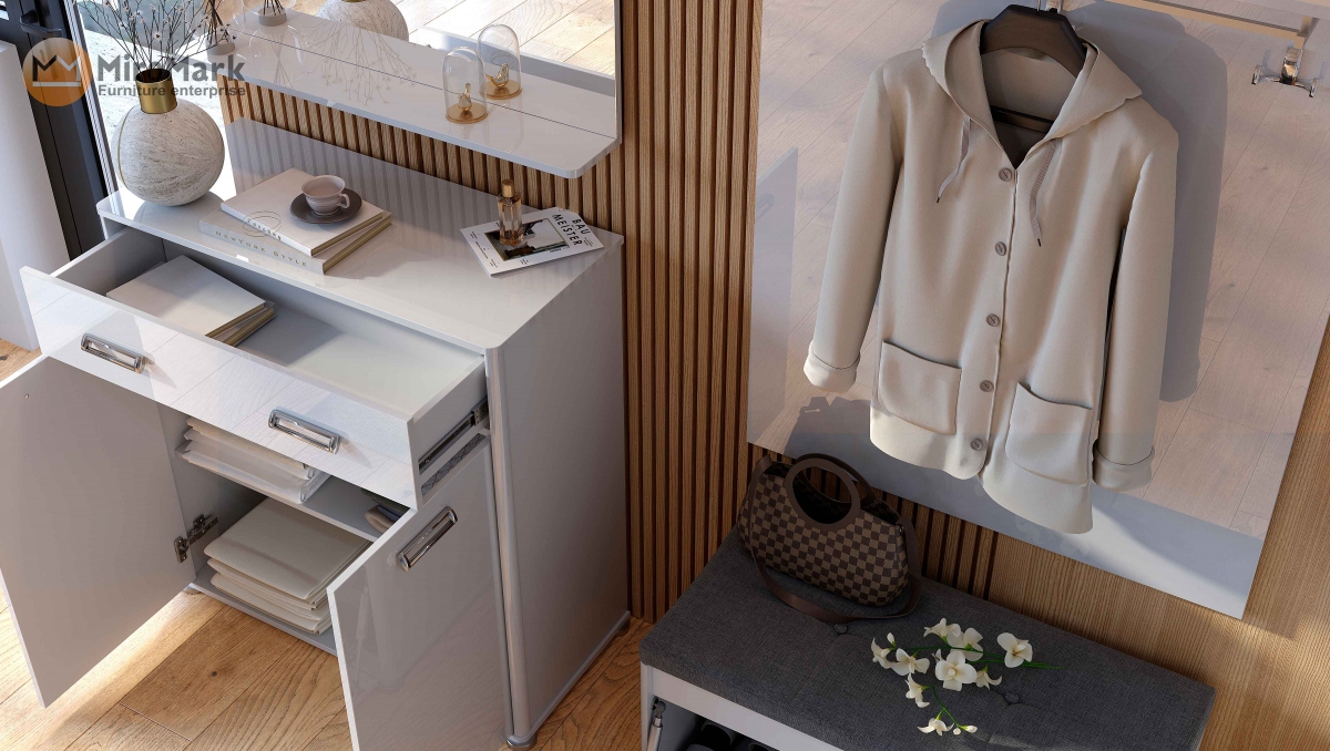 Передпокій BELLA глянець білий