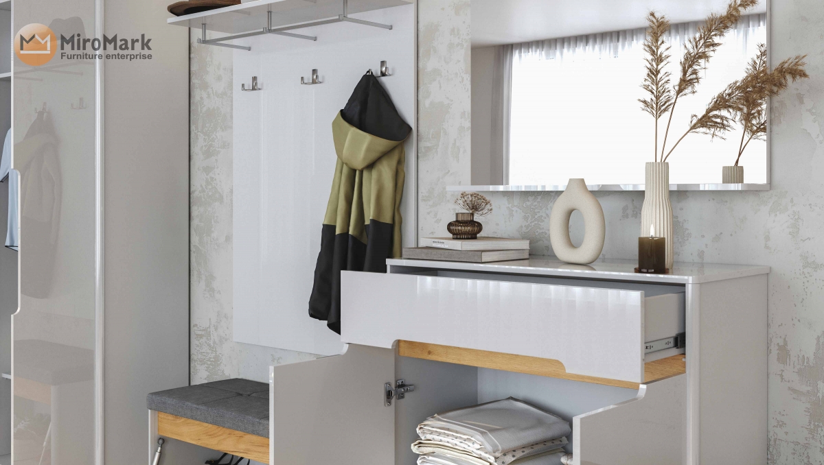 Передпокій STELLA глянець білий