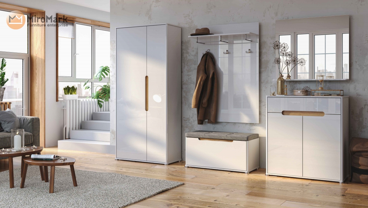 Передпокій STELLA глянець білий