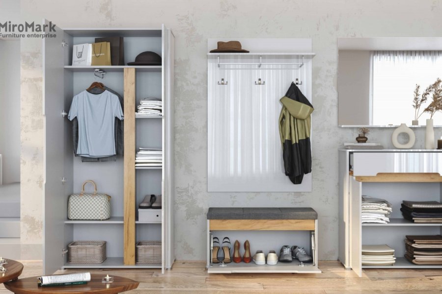 Передпокій STELLA глянець білий