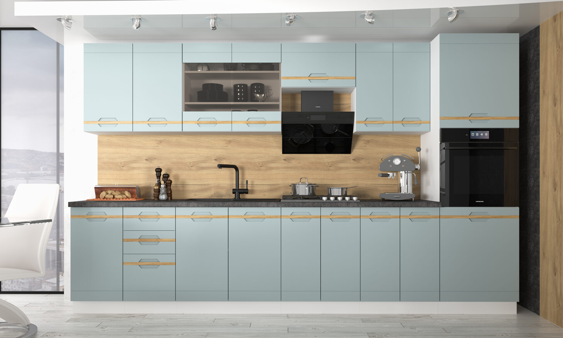 mebel service kuhnia katrin_kitch_white_golub_pen_v_kompl_v_inter Модульна кухня "Катрін"