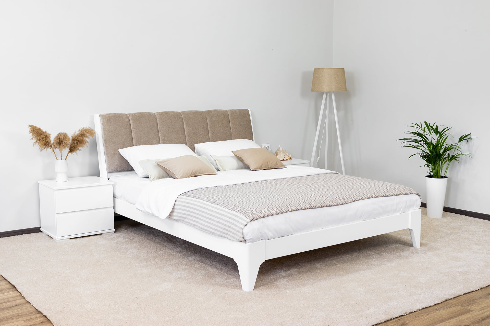 22_evelin Двоспальне ліжко з тканиною Евелін