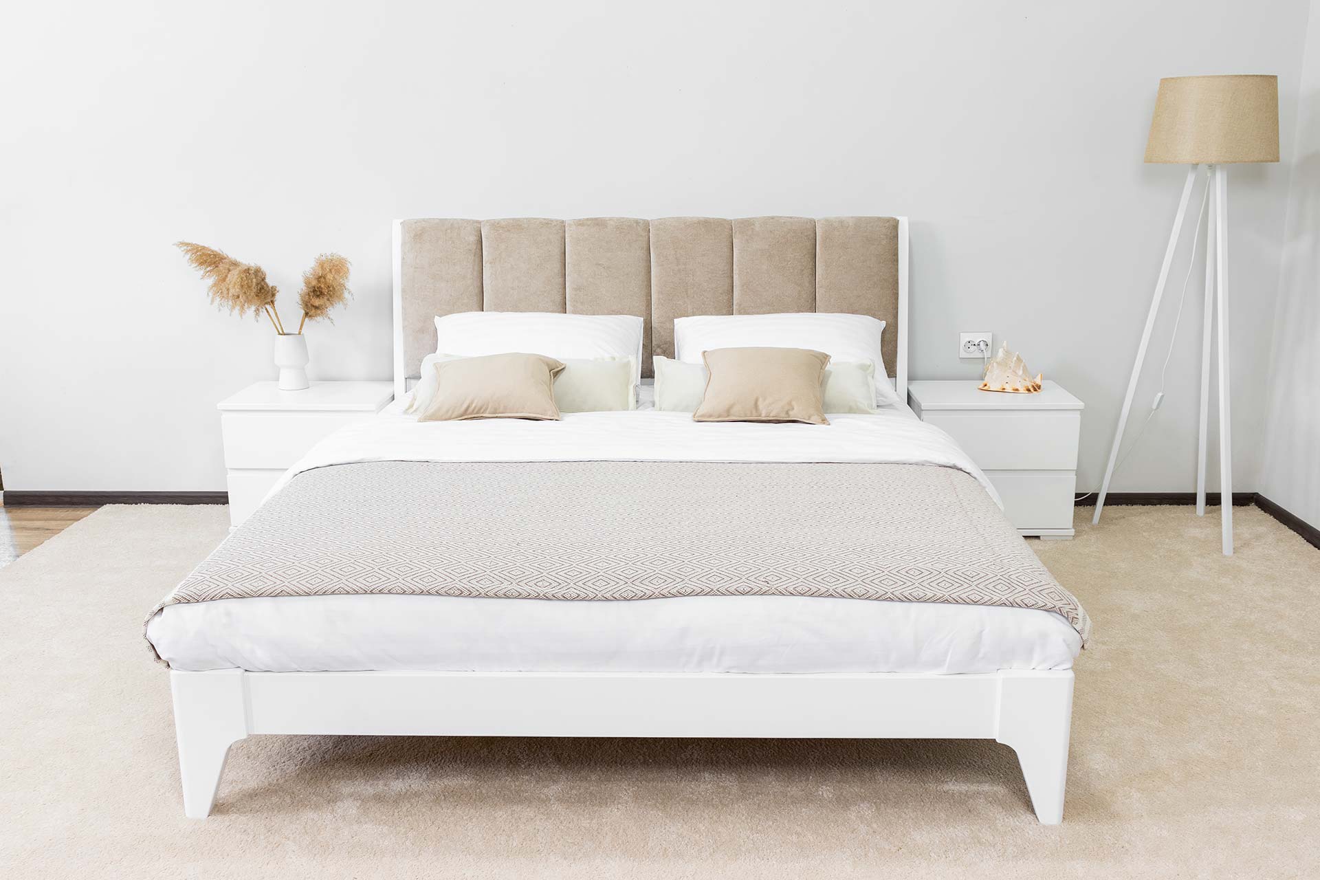 23_evelin Двоспальне ліжко з тканиною Евелін