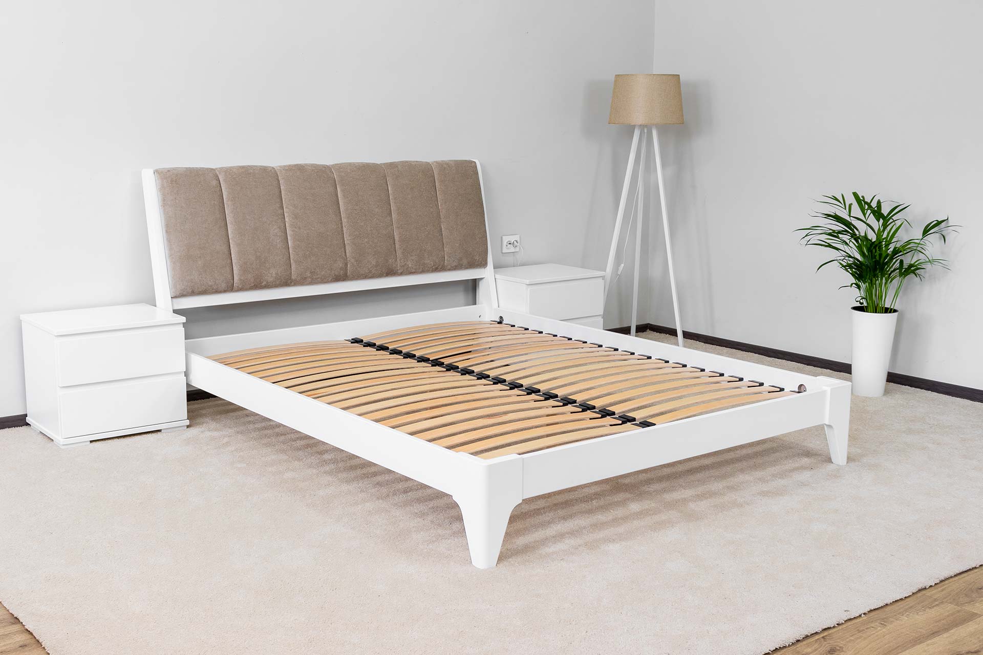 32_evelin Двоспальне ліжко з тканиною Евелін