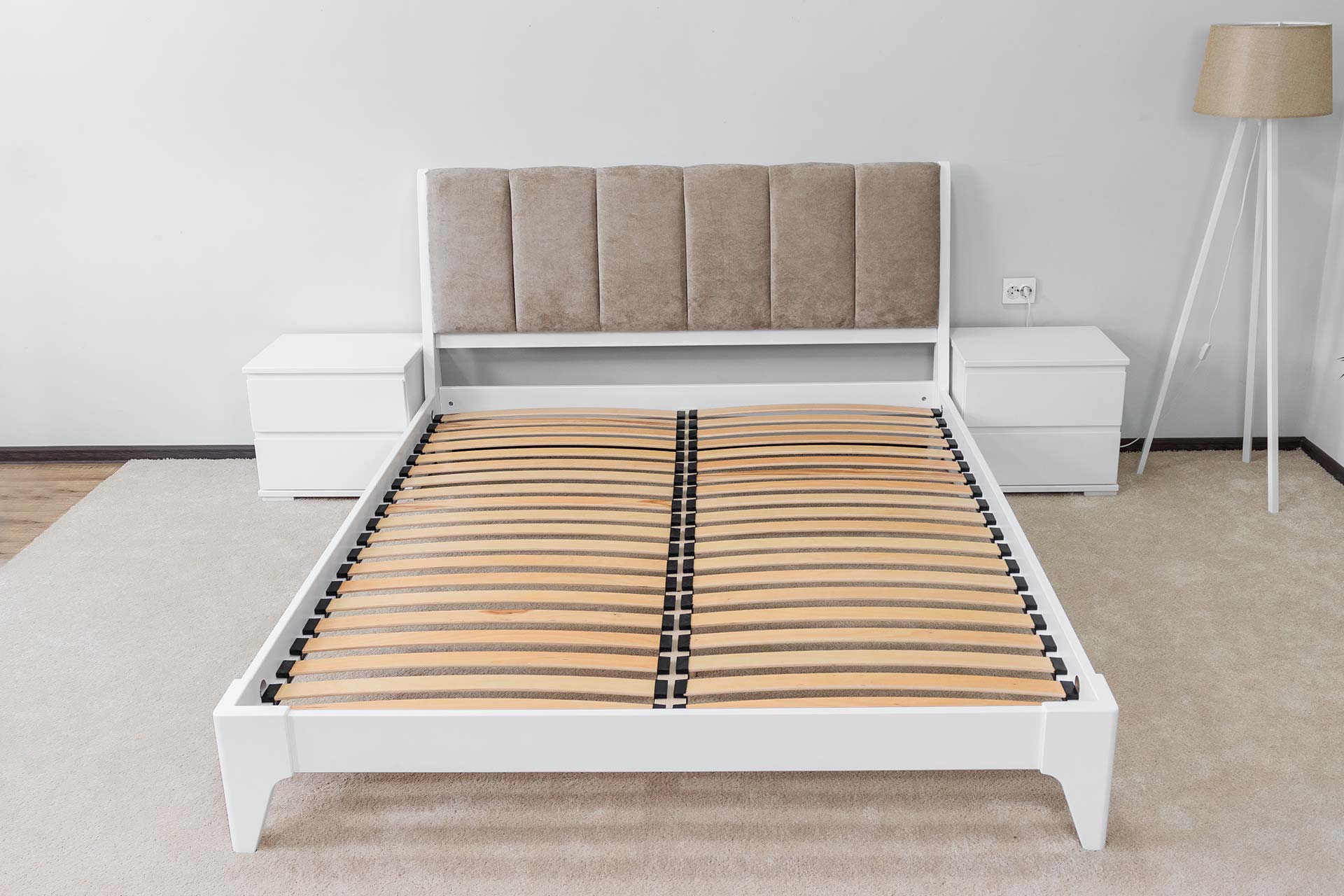 33_evelin Двоспальне ліжко з тканиною Евелін