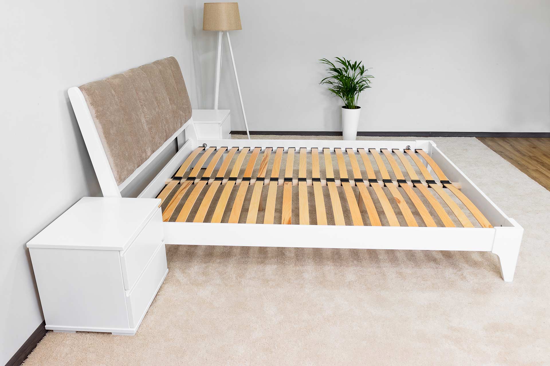 36_evelin Двоспальне ліжко з тканиною Евелін