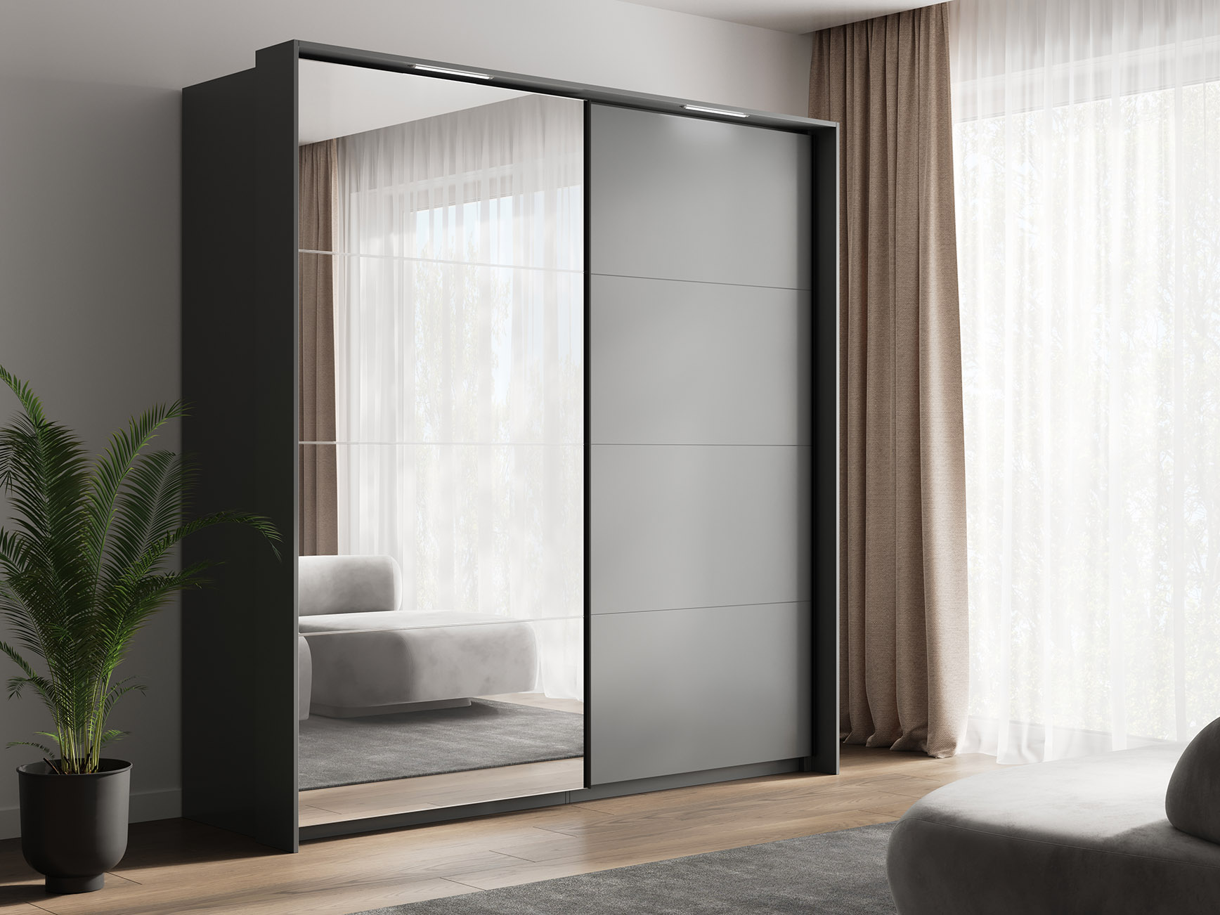 3_doni Спальня Doni Графіт