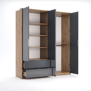 Спальня Raymond Дуб Артізан - Мат Антрацит