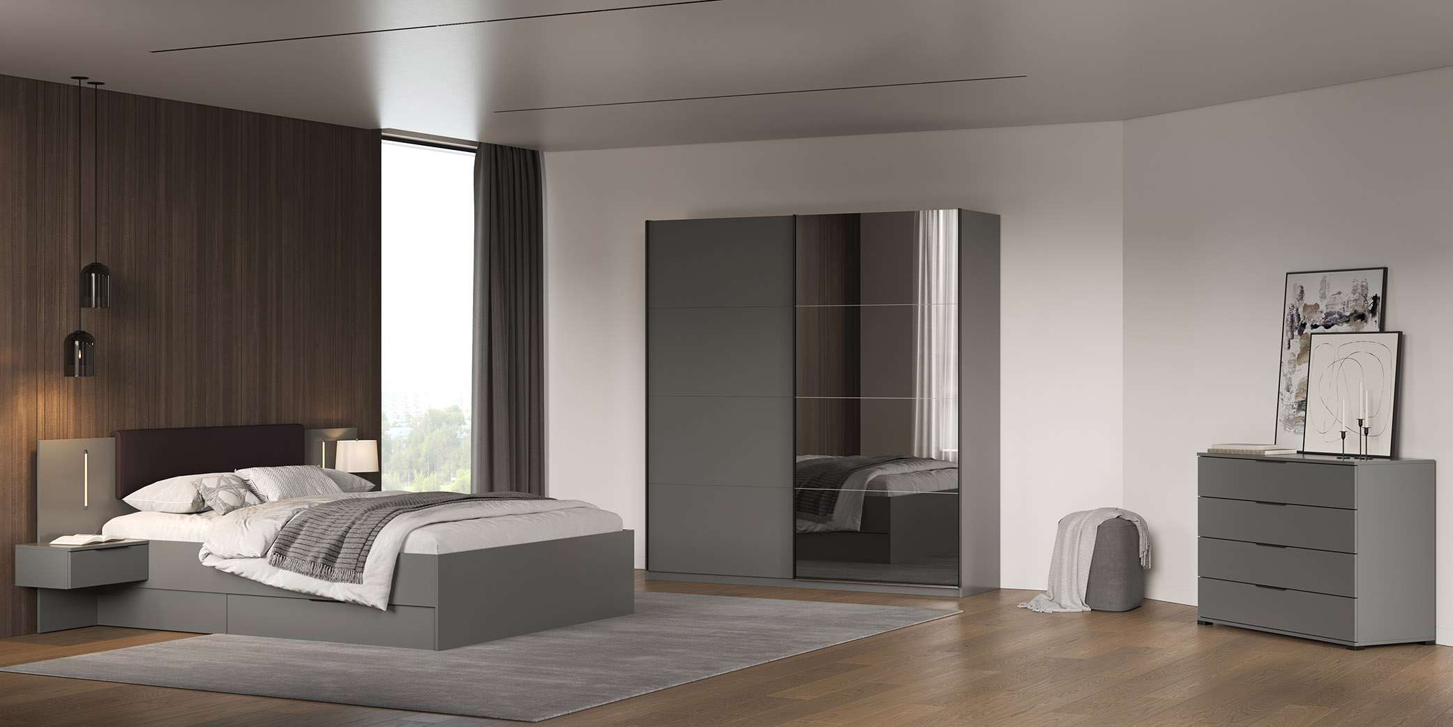 1_doni Спальня Doni Графіт