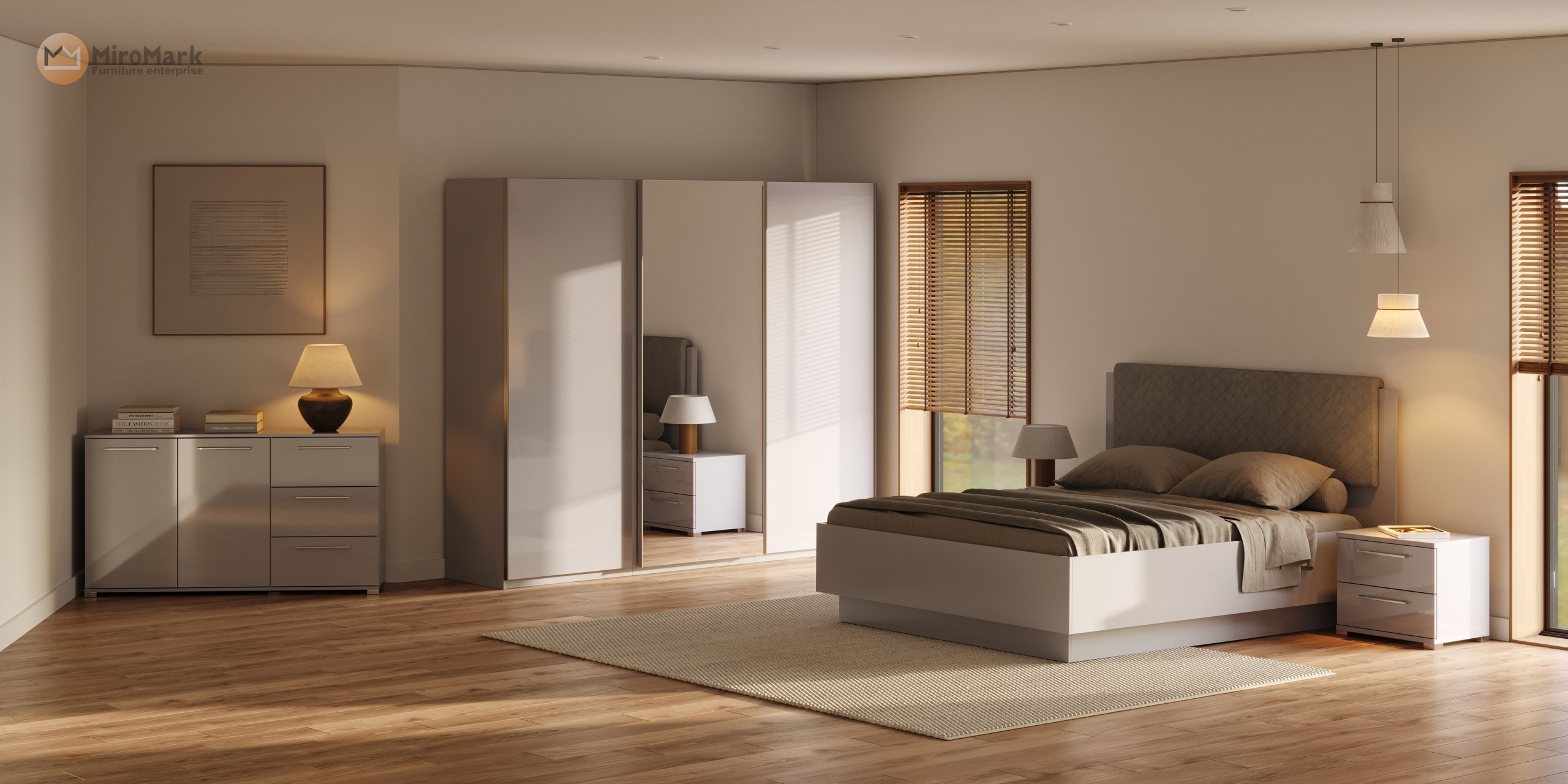 2_Megy Спальня Megy Глянець Шиншила Сіра