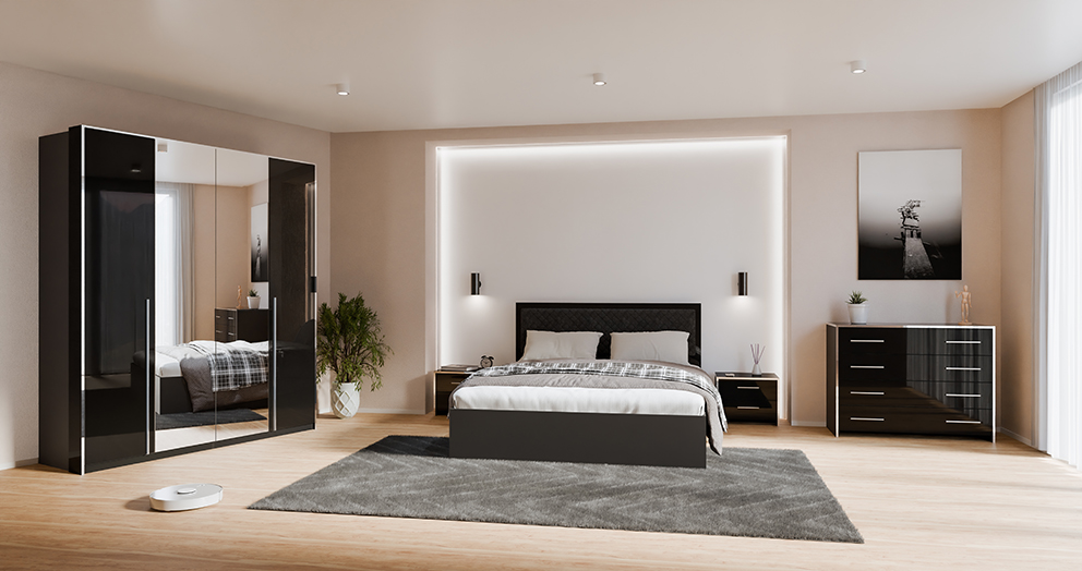 Спальня Annie Глянець Чорний