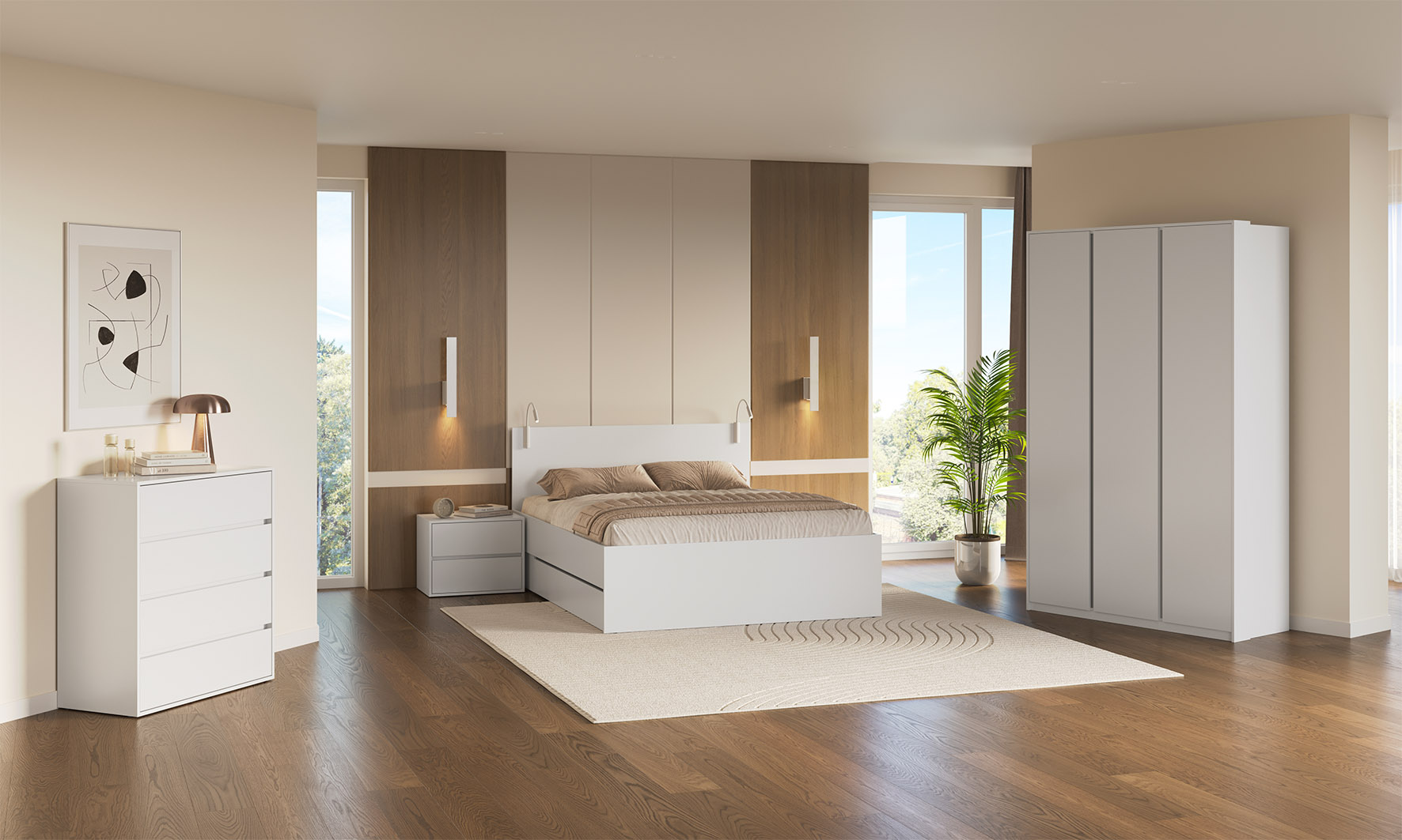 1_Tibo Спальня Tibo Супер Мат Білий