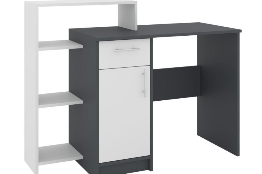 2_Kredo-antracitbilij- Комп'ютерний стіл Кредо