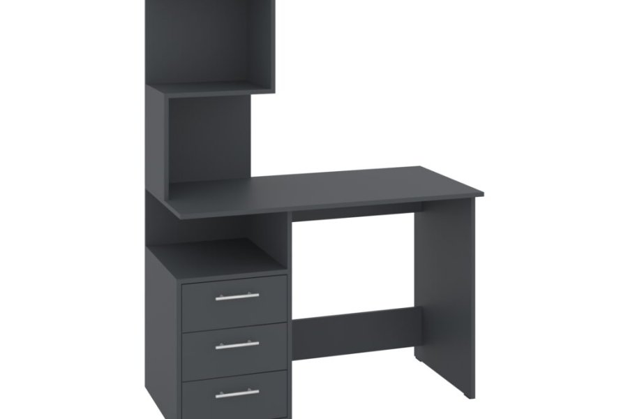 2_Virazh-antracit Комп'ютерний стіл Віраж