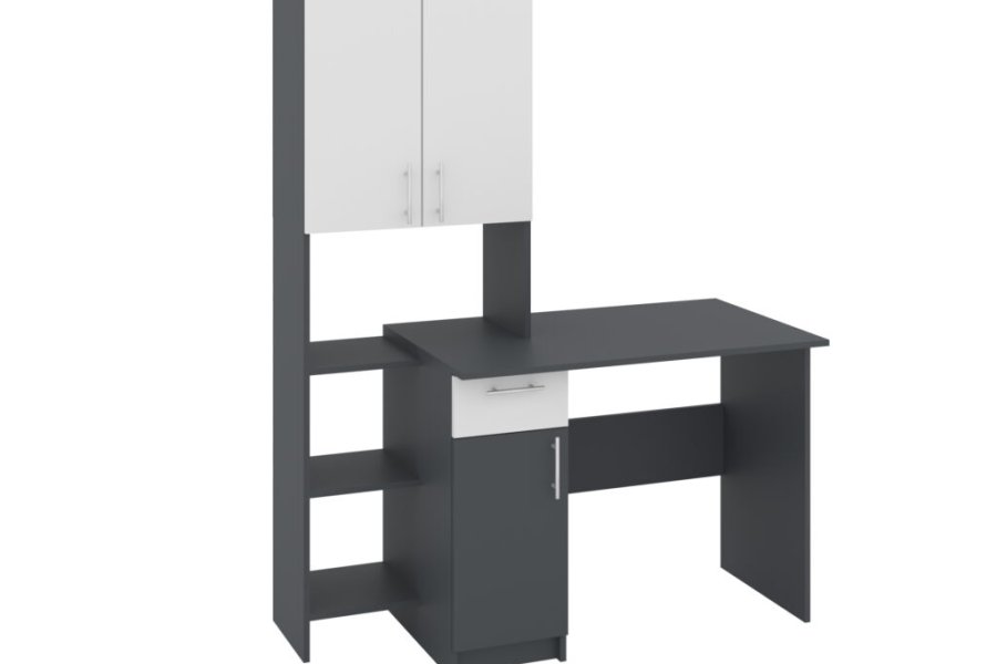 2_Meridian-antracitbilij Комп'ютерний стіл Меридіан